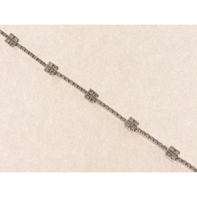 Pulsera Oro Blanco Diamantes Pulsera Oro Blanco Diamantes