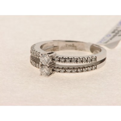 Sortija Oro Blanco Diamantes