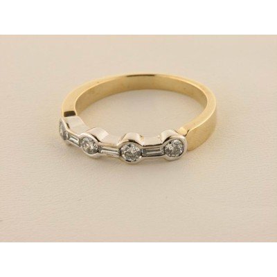 Sortija Oro Bicolor Diamantes