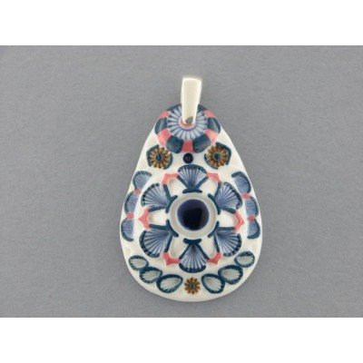 Placa nº 3 oval con asa plata