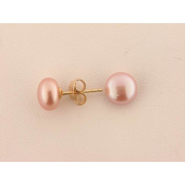 Lotus plata pendientes perla