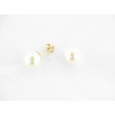 Pendientes Oro Perla