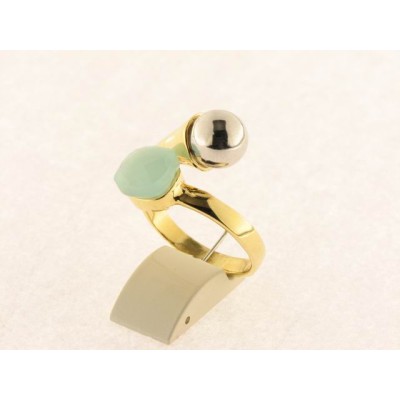 Anillo Plata Chapado Piedra