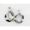 Lotus style pendientes acero