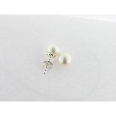 Pendientes Plata Perla