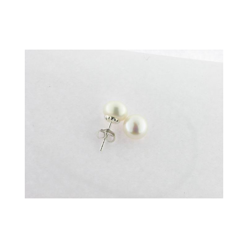 Pendientes Plata Perla