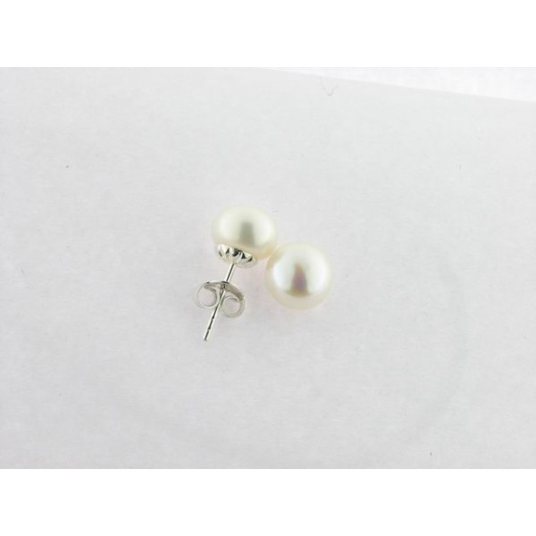 Pendientes Plata Perla