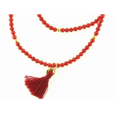 Luxenter collar plata coral