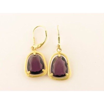 Pendientes plata piedra