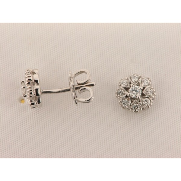 Pendientes Oro Blanco Diamantes
