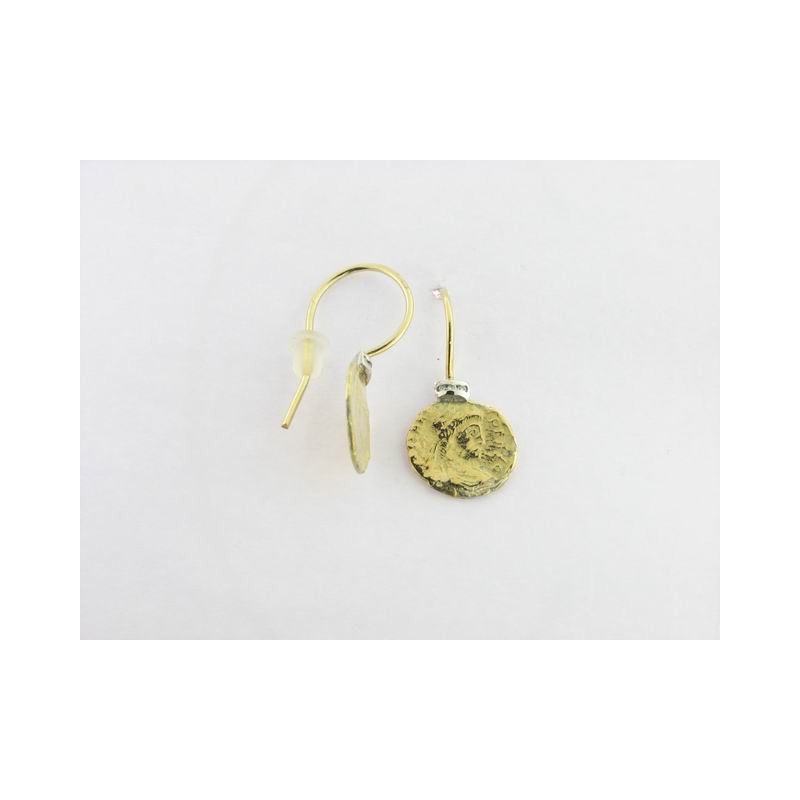Pendientes Oro Bicolor Diamantes