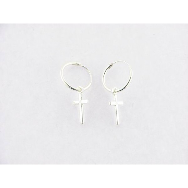 Pendientes aro plata