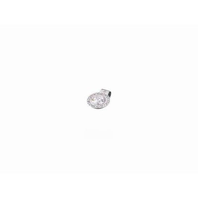 Lotus plata colgante cristal