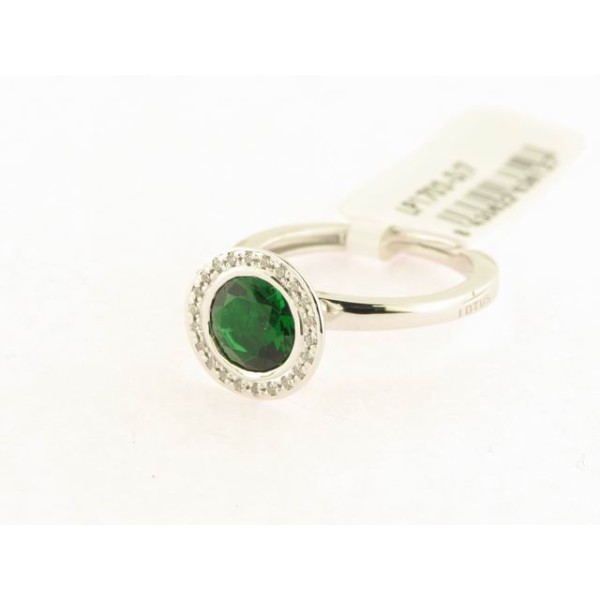 Lotus Plata Anillo Piedra