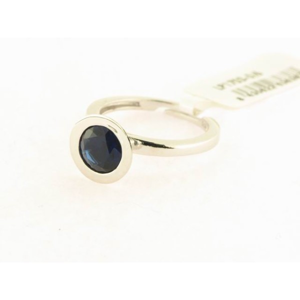 Lotus Plata Anillo Piedra