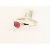 Lotus Plata Anillo Piedra