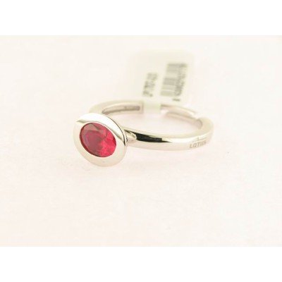Lotus Plata Anillo Piedra