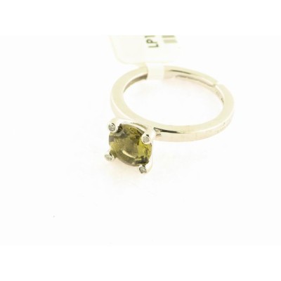 Lotus Plata Anillo Piedra