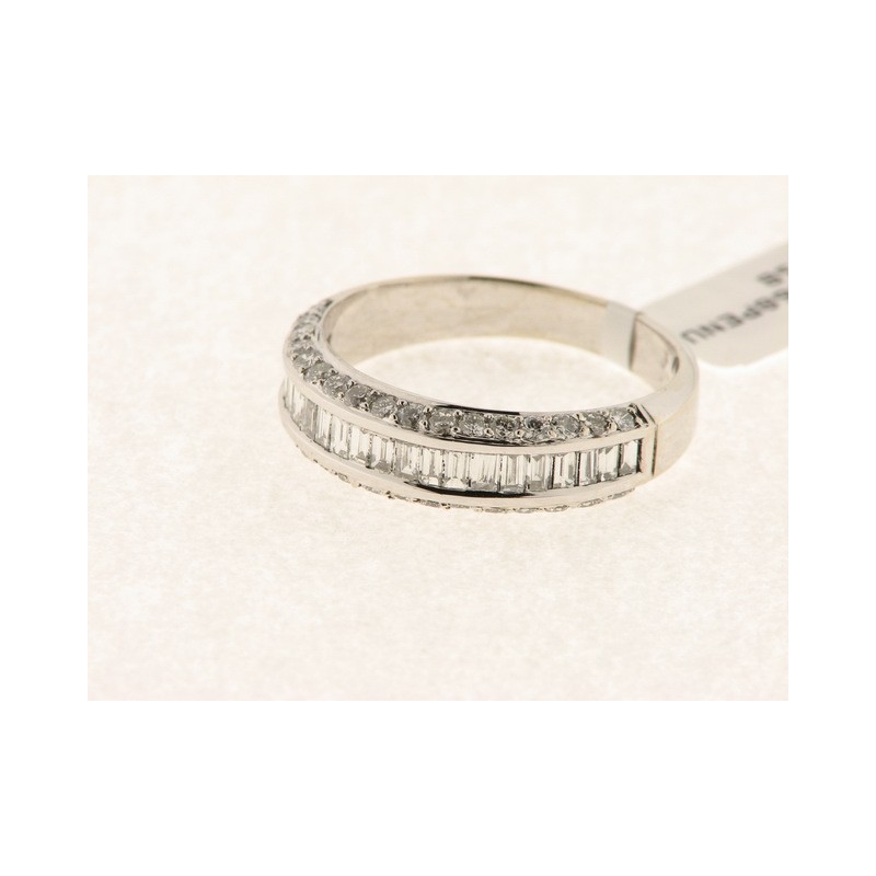 Sortija Oro Blanco Diamantes