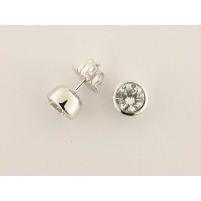Camaleoni Pendientes Plata Piedra 1,5