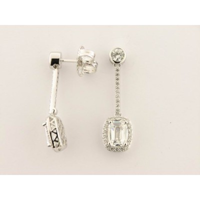 Camaleoni Pendientes Plata Circonitas