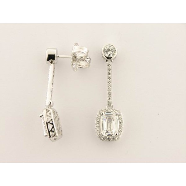 Camaleoni Pendientes Plata Circonitas