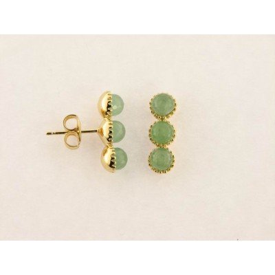 Duran exquse Pendientes Plata Chapada Piedras