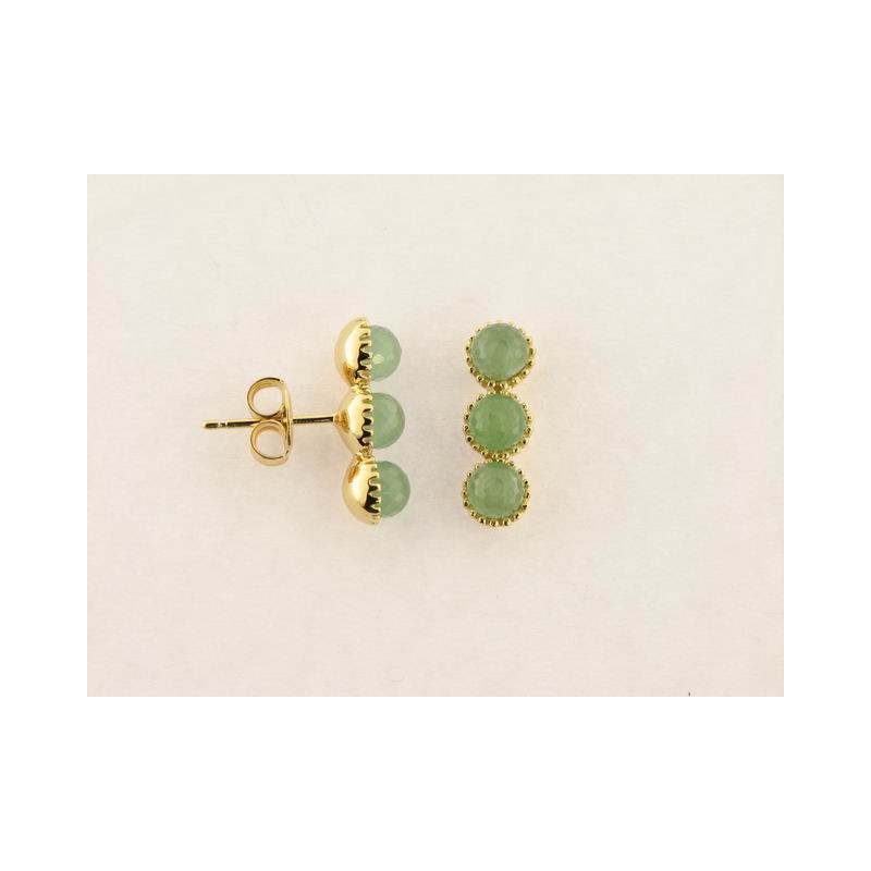 Duran exquse Pendientes Plata Chapada Piedras