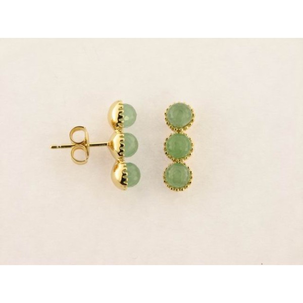 Duran exquse Pendientes Plata Chapada Piedras