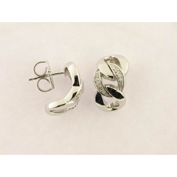 Luxenter Pendientes Plata Piedras