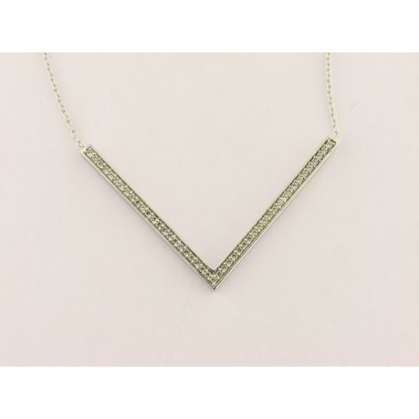 Gargantilla plata zirconitas