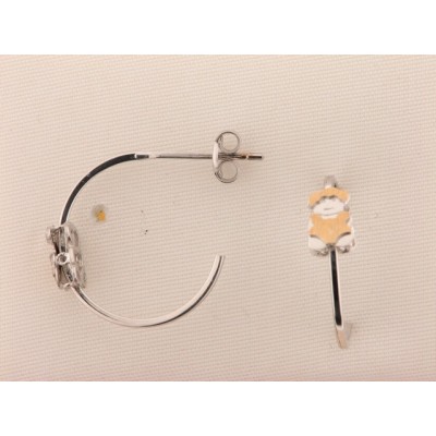 Pendientes Aro Oro Bicolor