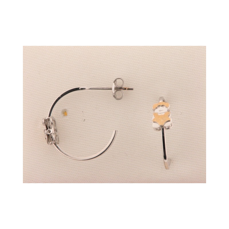 Pendientes Aro Oro Bicolor