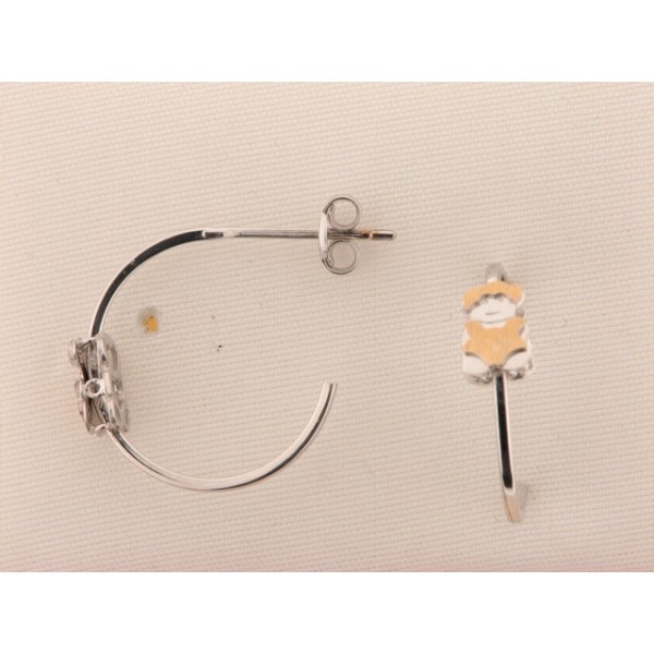 Pendientes Aro Oro Bicolor