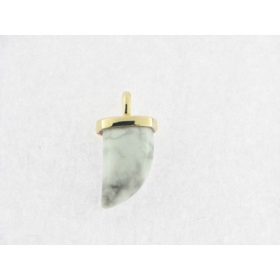Linea argent colgante plata chapada howlita