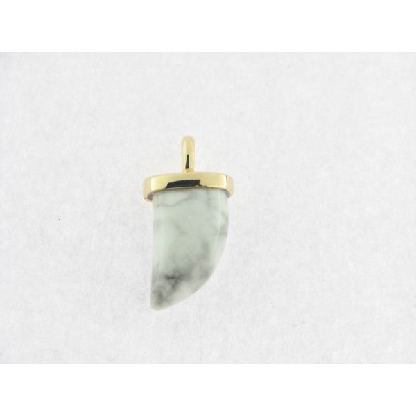 Linea argent colgante plata chapada howlita