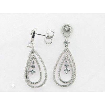 Camaleoni Pendientes Plata Piedras