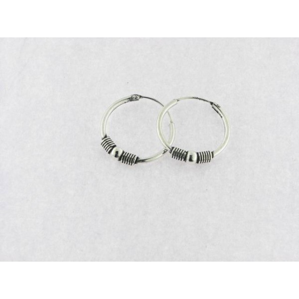 Pendientes aro plata