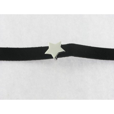 Lotus colgante choker plata