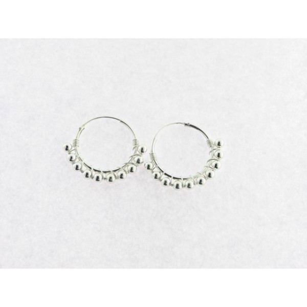 Pendientes aro plata