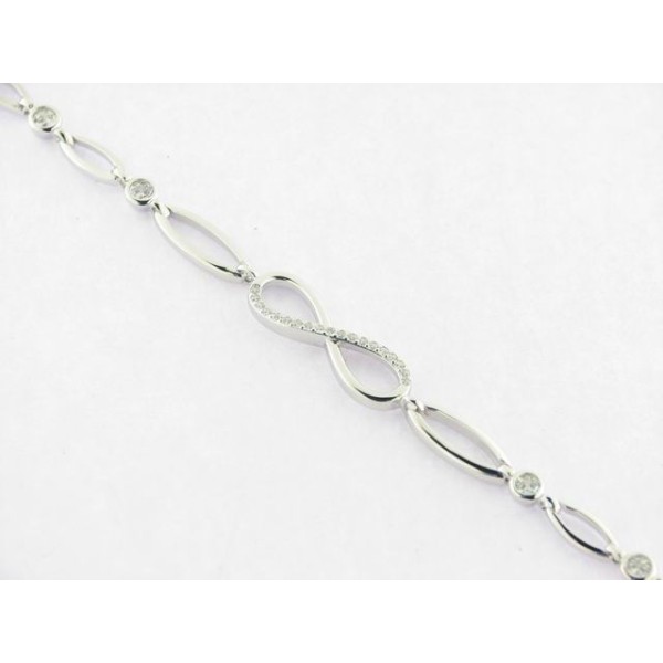Lotus Pulsera Plata Piedras