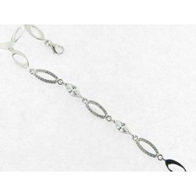 Lotus pulsera plata piedras