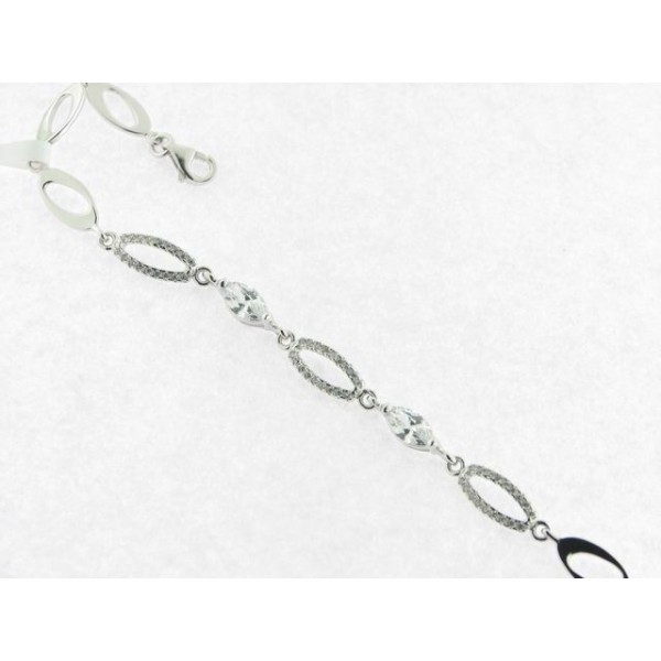 Lotus pulsera plata piedras