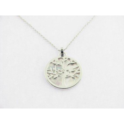 Lotus Colgante Plata Nacar
