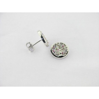 Lotus Pendientes Plata Nacar