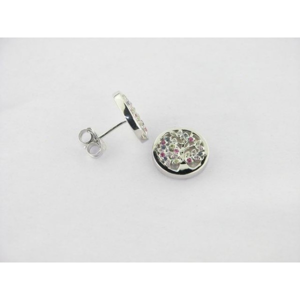 Lotus Pendientes Plata Nacar