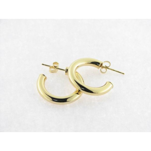 Pendientes Aro Plata Chapada