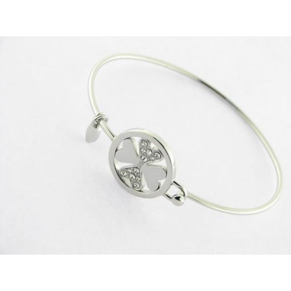 Lotus Pulsera Aro Acero Piedra