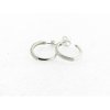 Lineargent pendientes aro plata circonitas