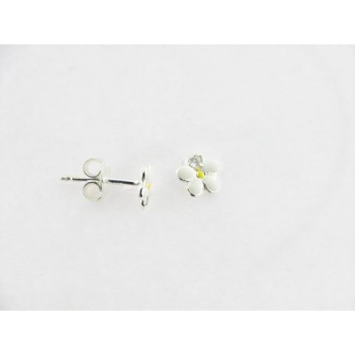 Pendientes Plata Esmalte Piedras